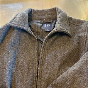 GAP Men's Charcoal Zip-Up coat